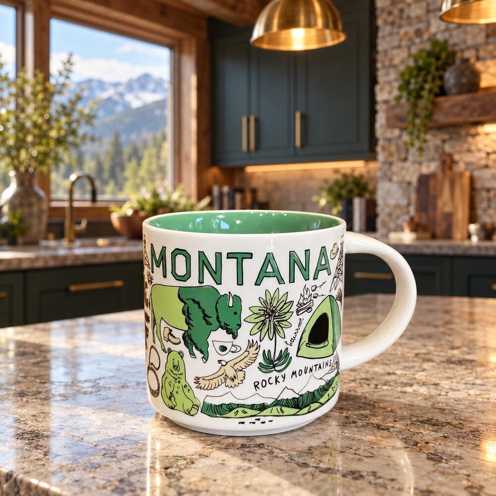 Starbucks Montana Been There Series Mug 14oz Retired State Coffee Cup